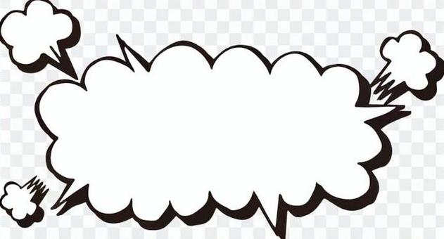 Speech bubble (explosion bevel · black and white) Speech bubble (explosion bevel · black and white)
