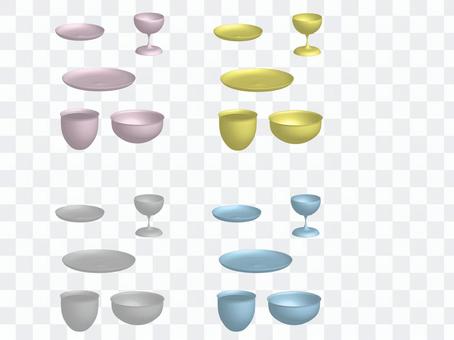 Three-dimensional tableware Three-dimensional tableware