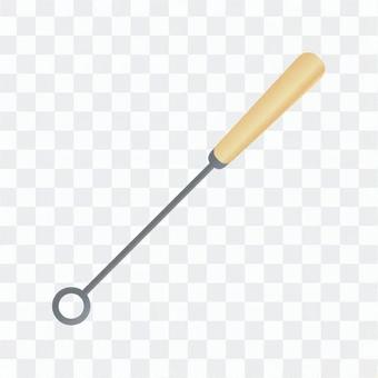 Round chocolate fork Round chocolate fork