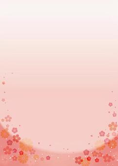 Japanese style background Pink (plum, chrysanthemum) Vertical Japanese style background Pink (plum, chrysanthemum) Vertical
