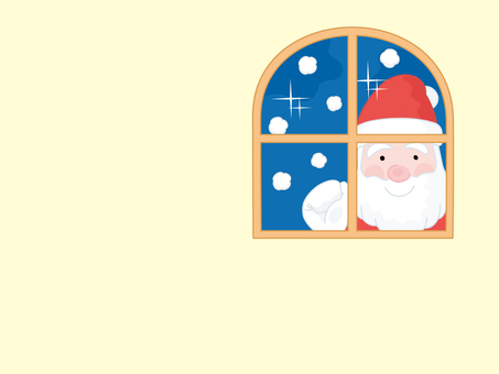 Santa Claus outside the window Santa Claus outside the window