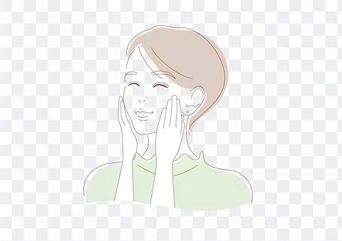 Female skin penetration feels good Female skin penetration feels good