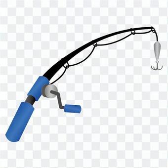 Blue fishing rod Blue fishing rod