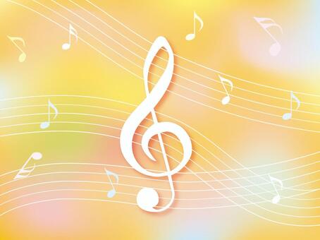 Colorful gradation pattern of note symbols Colorful gradation pattern of note symbols