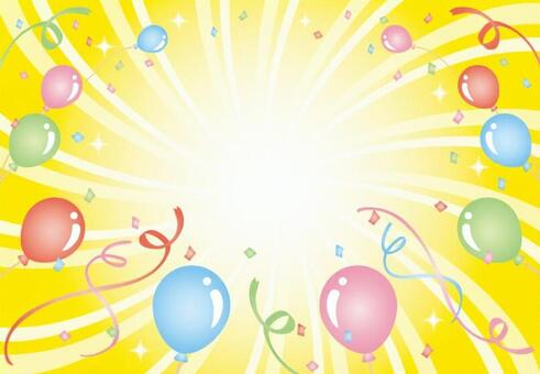 Pop background with balloons and confetti Pop background with balloons and confetti