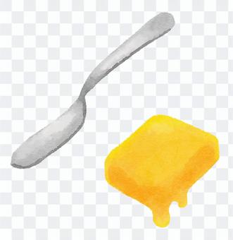 Butter and butter knife Butter and butter knife