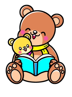 Bear parent and child storytelling Bear parent and child storytelling