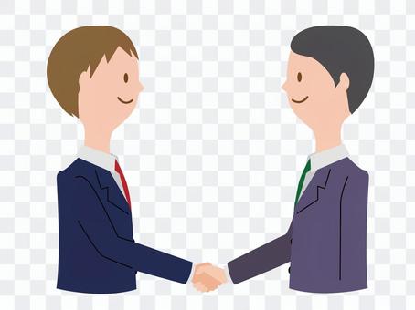 Two men shaking hands Two men shaking hands