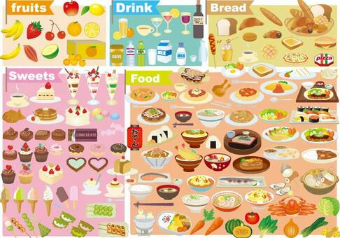 All kinds of food All kinds of food