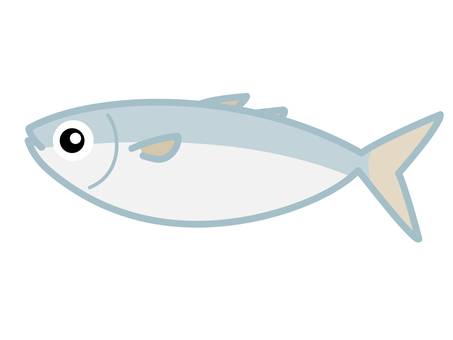 Fish horse mackerel illustration simple Fish horse mackerel illustration simple