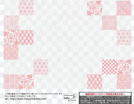 Japanese-style background material that may be used in spring Japanese-style background material that may be used in spring