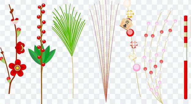 New Year decoration icon New Year decoration icon