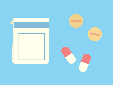 Simple and cute medicine illustration Simple and cute medicine illustration
