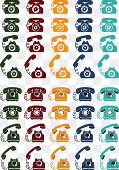 Telephone colorful Telephone colorful