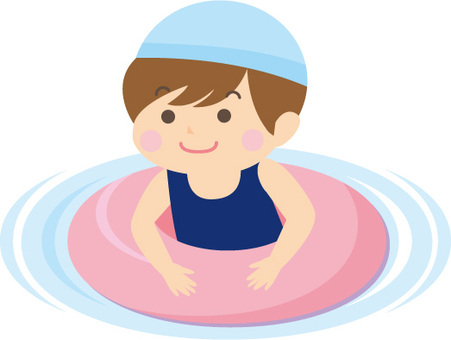 Girl swimming Girl swimming