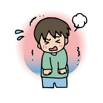 Embarrassing, communicative disorder, boy with sickness Embarrassing, communicative disorder, boy with sickness
