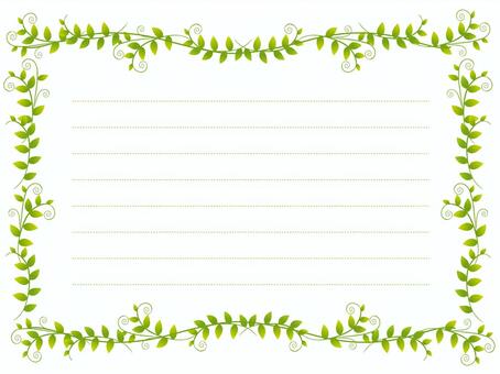 Green leaf frame Green leaf frame