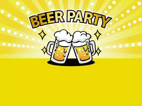 Drinking party with beer illustration frame 04 Drinking party with beer illustration frame 04