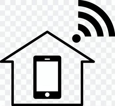 Home wifi illustration Home wifi illustration