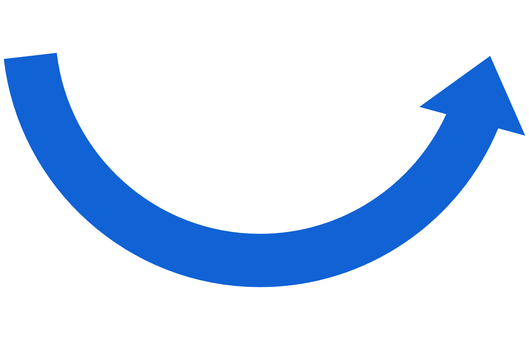 Arrow curve mountain or blue Arrow curve mountain or blue