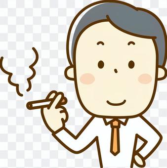 Men smoking cigarettes Men smoking cigarettes