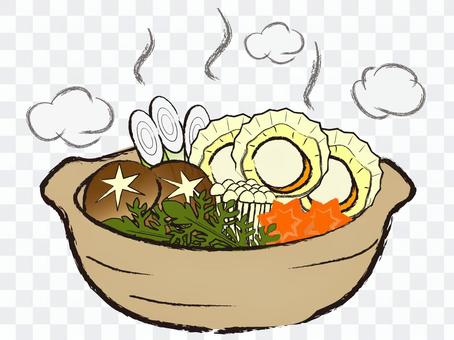 Japanese style seafood pot Tamba cooking pot Japanese style seafood pot Tamba cooking pot