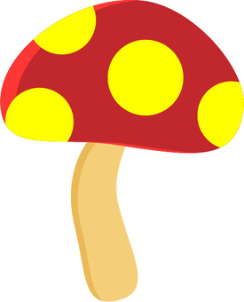 Mushroom 03 red and yellow Mushroom 03 red and yellow