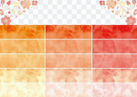 Watercolor pattern swatch 6 orange Watercolor pattern swatch 6 orange
