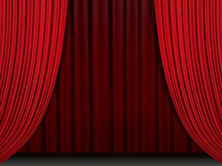 Stage with curtain · sideways · red Stage with curtain · sideways · red