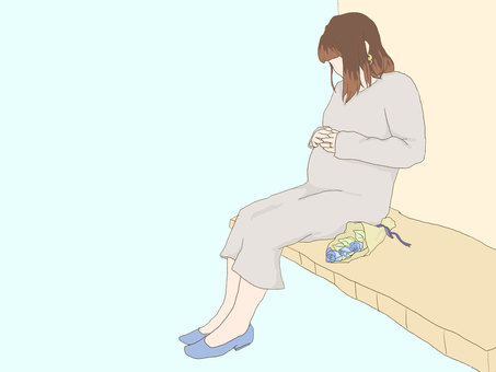 Pregnant women who care about their stomachs Maternity photo Pregnant women who care about their stomachs Maternity photo