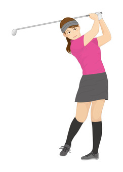 Female golfer Female golfer