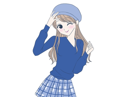 Beret (blue) Beret (blue)