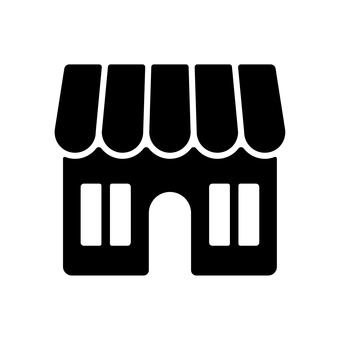 Store silhouette icon Store silhouette icon