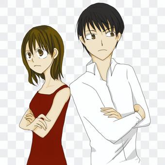 喧嘩をしている男女 海量向量圖免費下載 Illustac