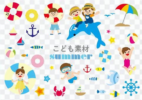 Children's material summer Children's material summer
