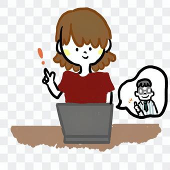 Women taking online lessons Women taking online lessons