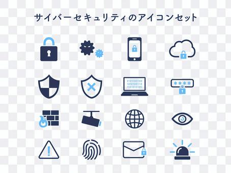Cyber security icon set Cyber security icon set
