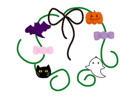 Fashionable Halloween wreath Fashionable Halloween wreath