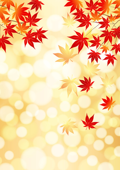 Autumn leaves and light fluffy background vertical Autumn leaves and light fluffy background vertical