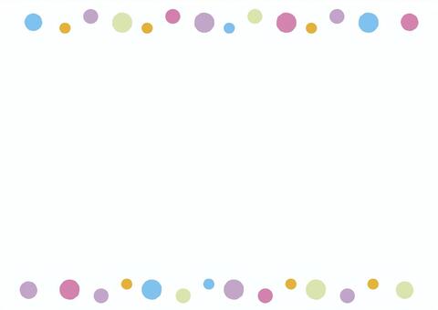 Colorful polka dot frame Colorful polka dot frame