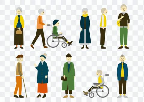 Fashionable senior Fashionable senior