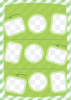 Refreshing check photo album green general-purpose version Refreshing check photo album green general-purpose version