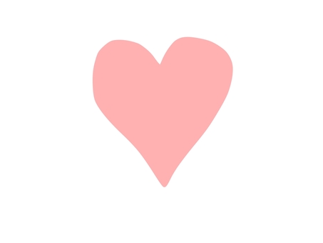 Handwritten style heart pink Handwritten style heart pink