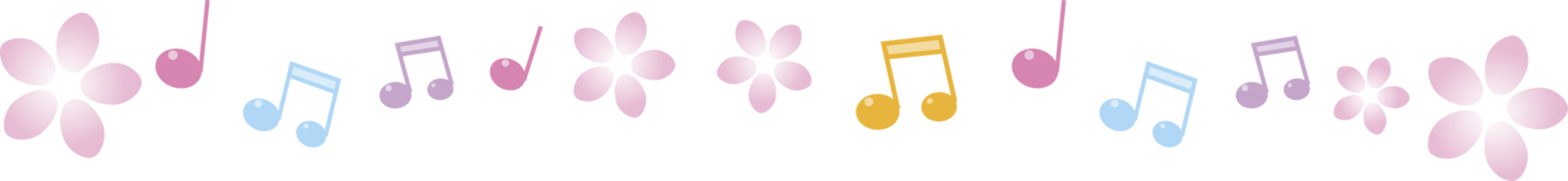 Flower note line - short side Flower note line - short side