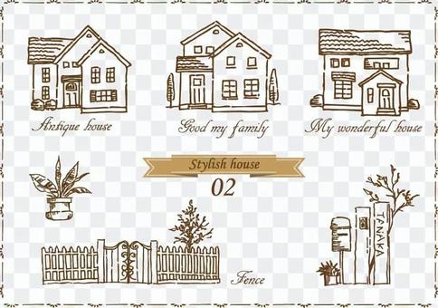 House family hand-painted rough 02 House family hand-painted rough 02