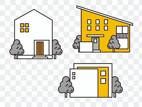 Simple design housing set Simple design housing set