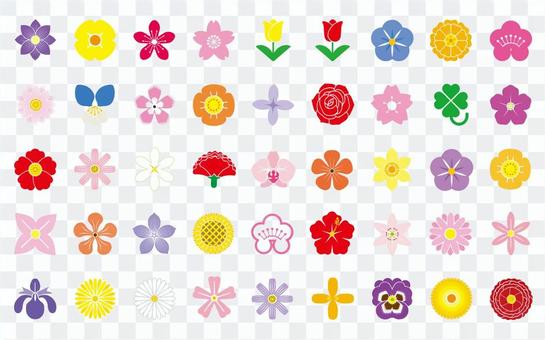 Flower icon set Flower icon set