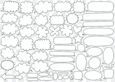 Callout frame frame handwritten decorative frame background set Callout frame frame handwritten decorative frame background set