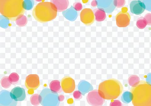 Watercolor style cute color background material Watercolor style cute color background material