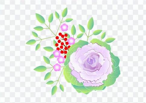 Leaf peony decoration Leaf peony decoration